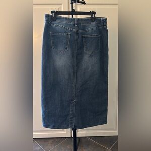 Christopher & Banks Light Blue Denim Skirt